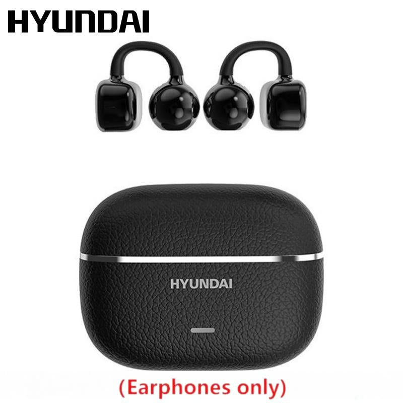 HYUNDAI C03 Clip on Wireless Headphones with 2025 Bluetooth 6.0 for Faster, Stable Connection & Low Power Use, DT6.0 Pulse Directional Tech, 360° ACS Panoramic Sound, IPX5 Waterproof Audio Earbuds for Music & Calls, Comfortable for Sports
